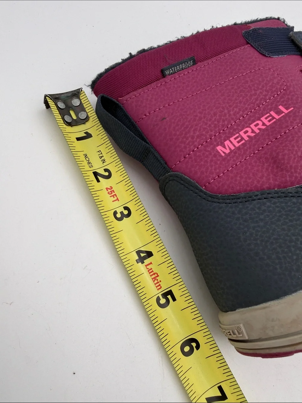 Merrell Kids Burgundy (Pink) Winter Snow Boots 3 waterproof outdoor casual